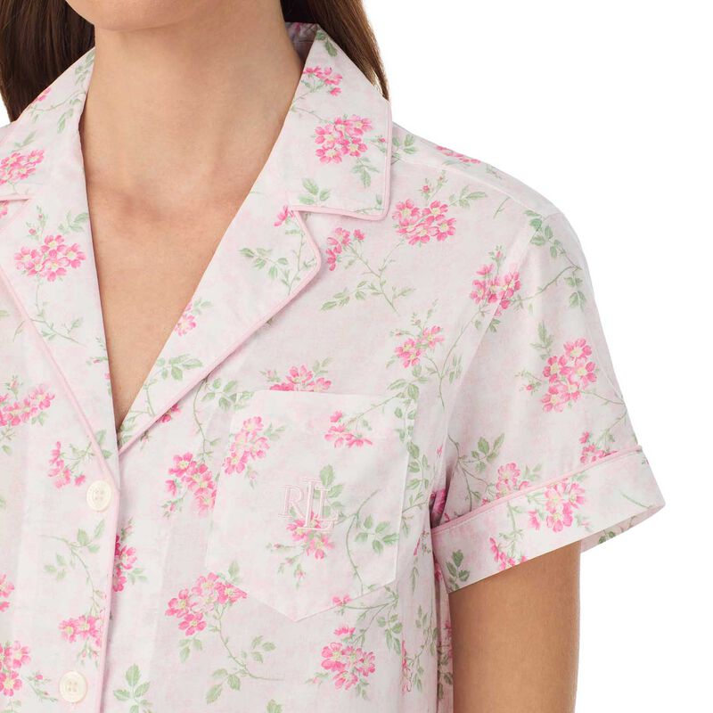 Lauren Ralph Lauren Cotton Lawn S/S Notch Collar Boxer Set image number 5